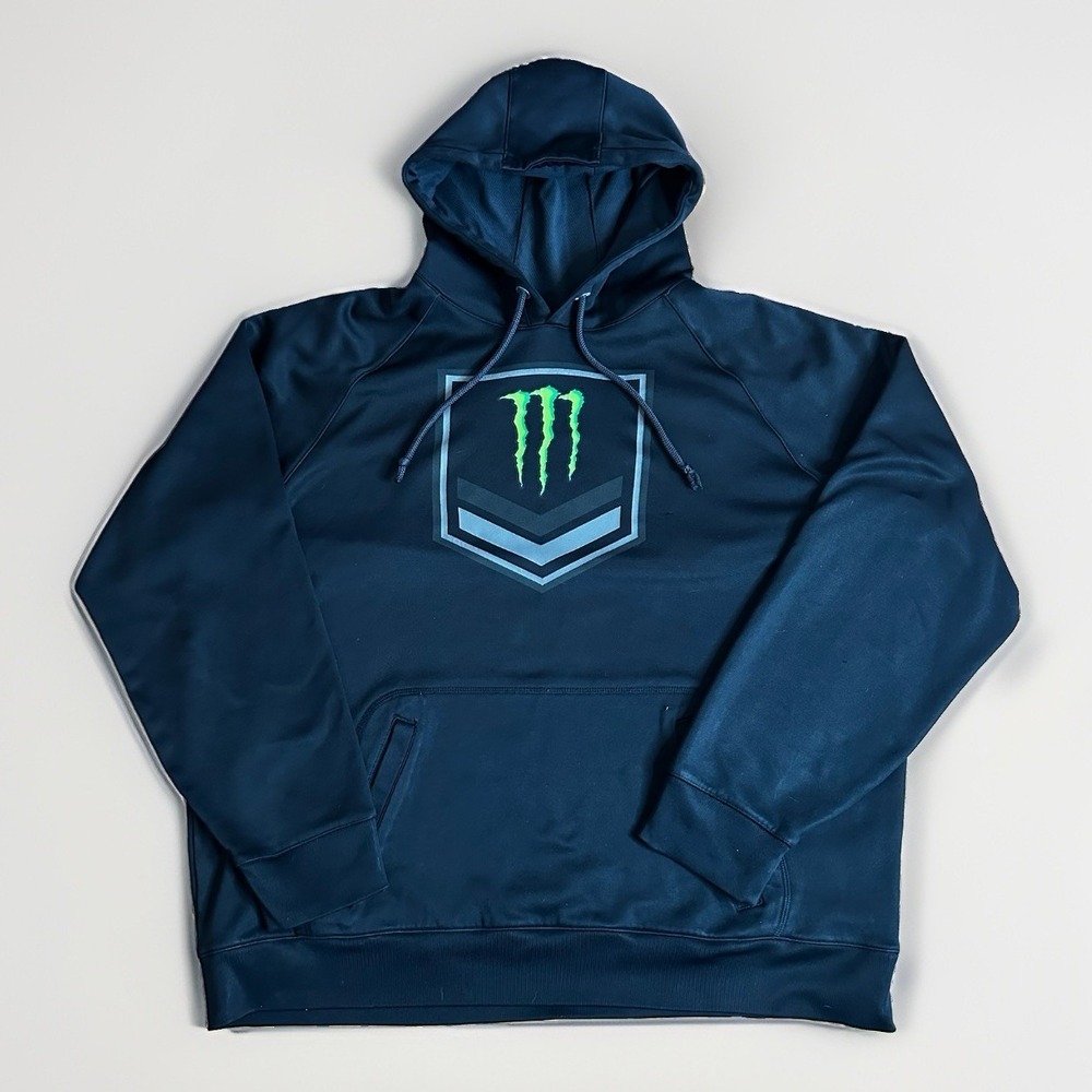 Monster Energy Drink Hoodie Mens XL Black Performance Logo MX Kylecore Y2K